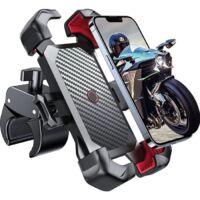 Support Téléphone Vélo, Porte Telephone Moto, Universel Guidon Holder pour iPhone 14, Samsung S23, 4,7\"-7\" Smartphones