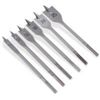 6pcs 10 - 25 mm Foret à bois plat Bits plat Spade Hex Shank Travail du bois Trou cutters