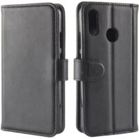 Coque Huawei P20 Lite, Haute Qualité Cuir Portefeuille Housse Anti chocs Protection Etui Huawei P20 Lite (5.84\") - Noir