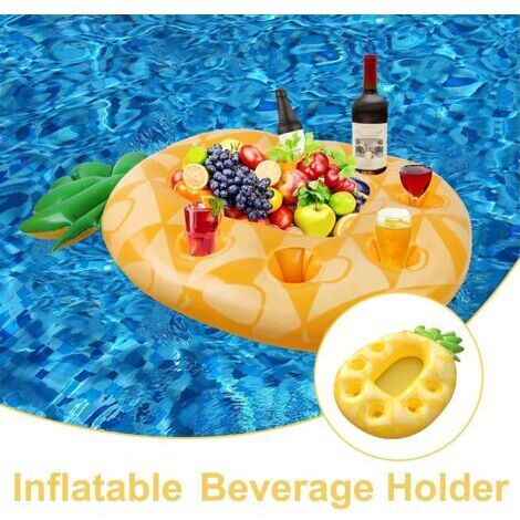 Porte Gobelet Gonflable Piscine, Support Gonflable de Boisson, Bar Porte Gobelet Gonflable Piscine, Support Gonflable de Boisson, Bar
