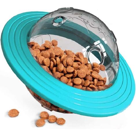 Jouet pour Chien Balle - Balle de Nourriture pour Chien, Dog Tumbler Ball, Jouet à Macher, Jouet pour Animal Domestique Balle distributrice de friandises pour Chien Balle (Bleu) -RAPANDA