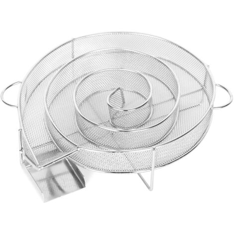 Wiltec – Générateur de fumée froide 16cm – Acier inoxydable – 5 chambres de combustion – Fumage à froid pour viande, poisson et légumes