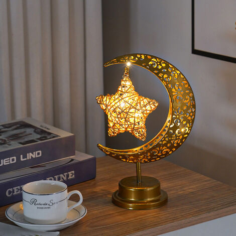 Ramadan LED Moon Lamp – Warm Decorative Light for Living Room, Bedroom and Table, Ideal for Iftar and Family Ambience (1/5)