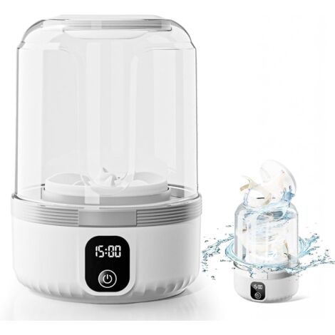 1.5L Rechargeable Mini Washing Machine – Compact Washer for Small Clothes, Ideal for Home, Travel, Camping, and Hotel Use