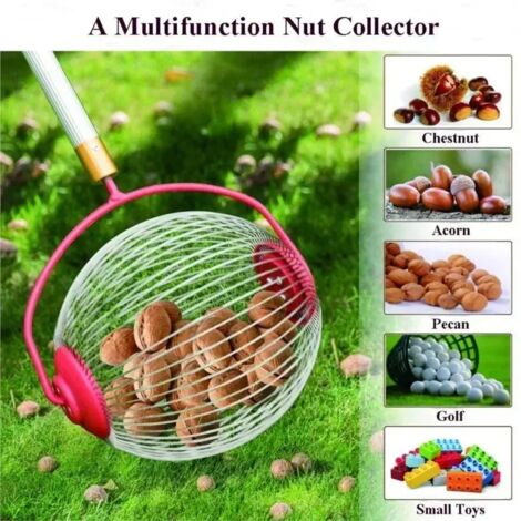 Nut Rotation Tools Rotating Nut Collector – Tool for Picking Walnuts, Acorns, and ...