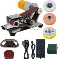Mini 3-in-1 Belt Sander – Electric Grinder with Knife Sharpener for DIY