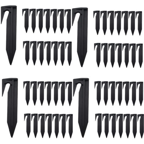 100pcs Boundary Wire Stakes for Robotic Lawn Mowers, Easy Installation Garden Accessories (1/5)