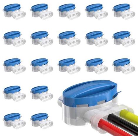 20 Waterproof Cable Connectors for Robotic Lawn Mower, Quick Repair and Extension (1/5)