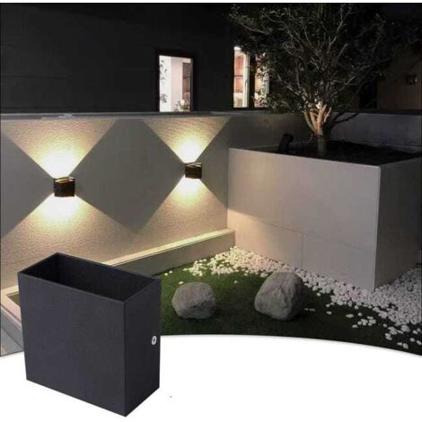 Square LED Wall Light 10x10x5cm, Dimmable Modern Indoor Fixture, Warm White (Switch Not Included) (1/5)