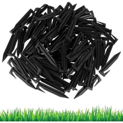 200pcs Universal Ground Stakes, Lawn Mower Boundary Wire Clips, Reinforced & Break-Resistant (1/5)