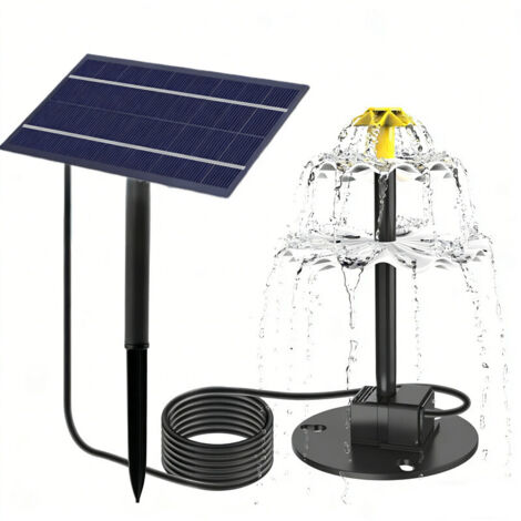 Solar Pump 2.8W for Fountain – DIY Detachable – For birdbath, garden, and outdoor decoration (1/5)
