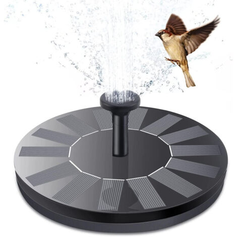 Garden Solar Fountain 1.4W – 6 Jets – Flow 180L/h – Water Height 30-50cm – For Pond, Pool, and Garden (1/5)
