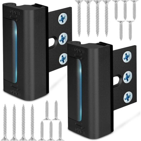 2-Pack Door Safety Locks – Reinforced Child Safety Barrier, Supports up to 360 kg, Anti-Burglary Protection for Home (1/2)