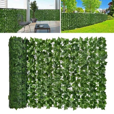 Wall Privacy Screen Made of Artificial Ivy 1x3 m – Decorative Hedge for Garden (1/5)