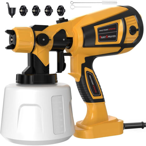 800 W Electric Paint Spray Gun – High-Power Sprayer with 4 Nozzles and 3 Spray Modes, Easy to Clean, for Furniture, Walls, Doors, and Fences (1/5)