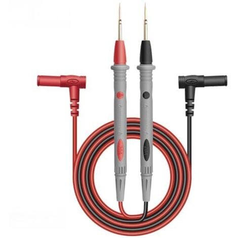 Multimeter Test Leads 1000V 10A – Ultra-Sharp Gold-Plated Probes, 108 cm Flexible Silicone Test Leads, Compatible with Most Multimeters (1/5)