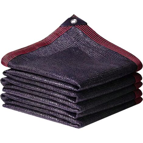 70% Black Shade Cloth 3 × 4 m – Heavy-Duty Sun Protection Mesh with Reinforced Grommets, Breathable Fabric for Garden, Greenhouse, Chicken Coop, and Pergola (1/5)