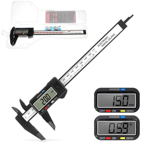 Digital Caliper 0–6 Inches – Large LCD Screen, Inch/mm Conversion, Precision Measuring Tool (1/5)
