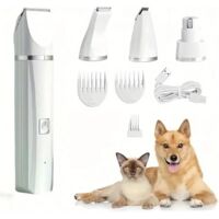 4-in-1 Cordless Dog Clipper – Quiet for Thick Fur, with 7 Accessories and Diamond Nail File