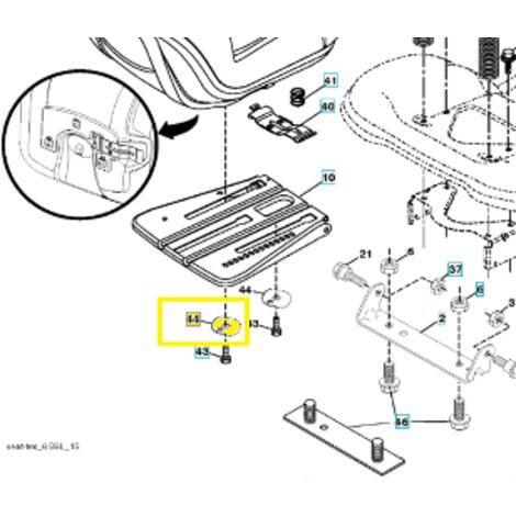 TC 138 Siège de tracteur Husqvarna 583789501