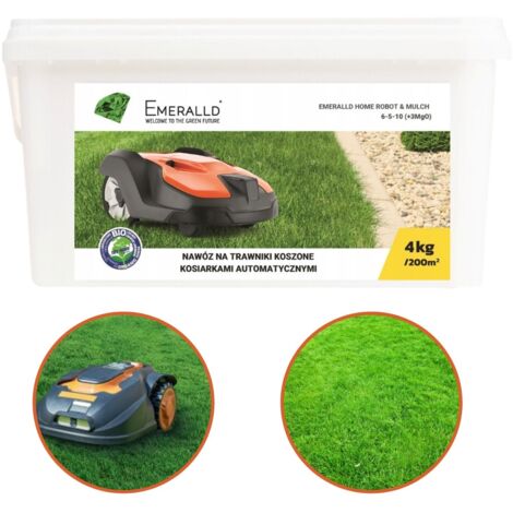 Engrais de printemps pour gazon tondu par robot, Complexe Émeraude naturel 4 kg (1/5)