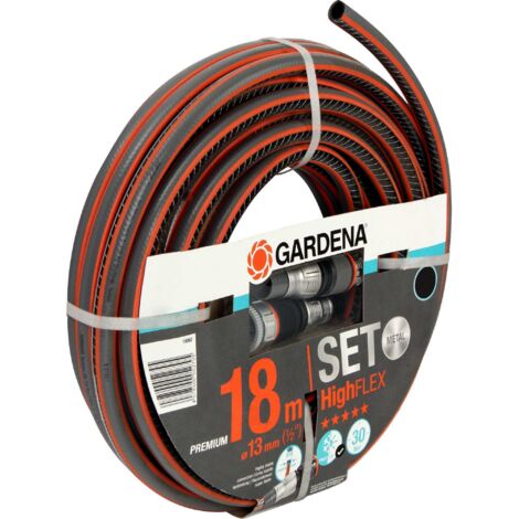 Ensemble de tuyau d'arrosage Gardena HighFlex 1/2" 18 m avec raccords de qualité supérieure 18062-20 (1/4)