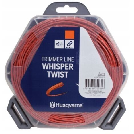 Husqvarna – Fil pour débroussailleuse 597669141 3 mm – Longueur 48 m – Couleur orange/gris – Coupe précise pour travaux intensifs (1/3)