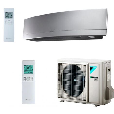 Climatiseur Daikin Monosplit Bluevolution Emura FTXJ-MS / RXJ-M Silver R-32 Wi-Fi Classe A+++ 12000 btu (1/2)