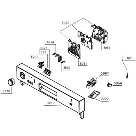 Bandeau repère 3010 (1754130173) Lave-vaisselle BEKO