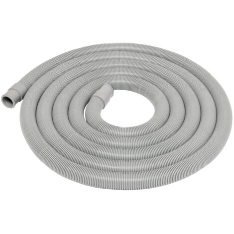 Tuyau d'évacuation flexible 3,5 m – Diamètre 2,5 cm – Thermorésistant pour lave-linge et lave-vaisselle – Support inclus – Eyepower