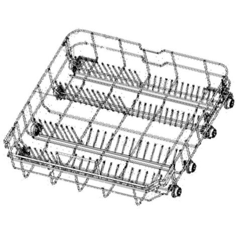 Panier inférieur pour lave-vaisselle – Compatible CONTINENTAL EDISON, FRANGER, GENERISS, VALBERG, CURTISS, OCEANIC, PROLINE – Référence 34421606