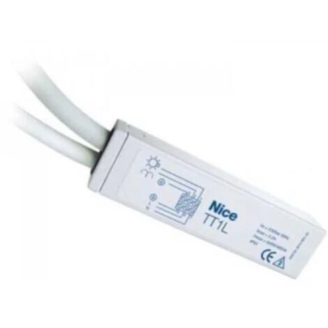 Nice – Récepteur pour motorisations 230V – 500W max – Mémorise jusqu'à 30 émetteurs – Gestion de 2 temporisateurs