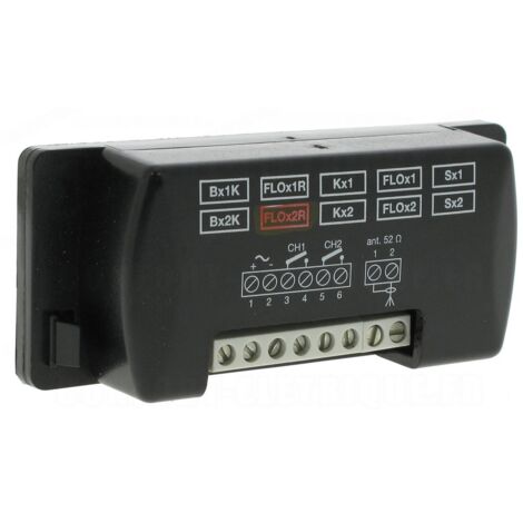 Récepteur universel à 2 canaux avec récepteur BM250 à 433,92 Mhz - NICE FLOX2R