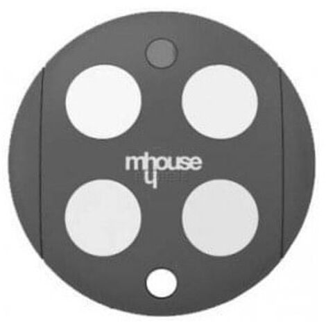 Télécommande pour motorisations – 2 canaux – Fréquence 433.92 MHz – Programmation autoapprentissage – Design ergonomique – Mhouse