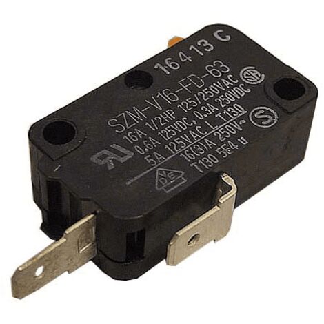 Micro-interrupteur de sécurité 250V 16A – Branchement AMP Faston 4,8mm – Compatible Samsung et Whirlpool – Remplacement #362078 - 200GF
