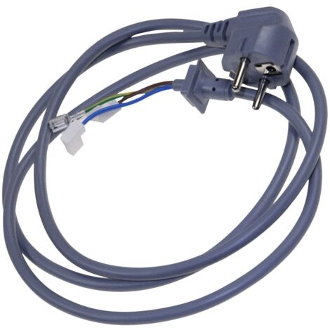 Cable d'alimentation (32016715) Lave-linge JETWA, LINETECH, HAIER, WALTHAM, AYA, DOMEOS, WINDSOR, EUREKA, KING D'HOME, COBAL, WETSWOOD, FRAB, VALBERG, LAZER, KINGDHOME, SOGELUX, AUCHAN, TECHNICAL, WES