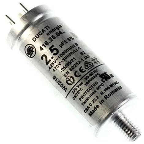 Condensateur 2,5 µF 450 V pour lave-vaisselle Thomson – Performance optimale – Compatible avec modèles Brandt