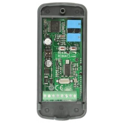 Came – Récepteur radio pour motorisation 433.920 MHz – Alimentation 12V/24V – Programmation auto-apprentissage – 2 canaux monostables/bistables