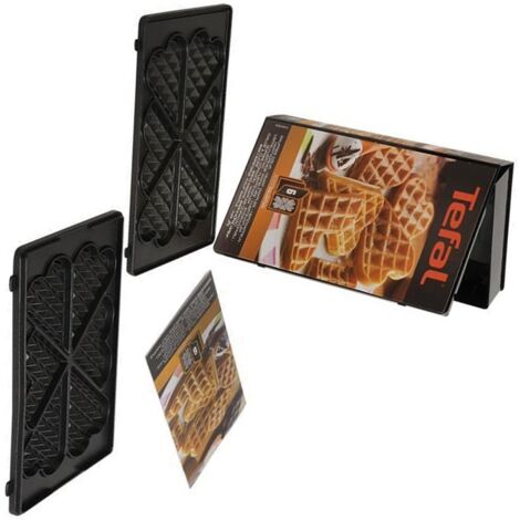 2 plaques gaufre cœur (XA800612) Gaufrier, croque-monsieur TEFAL