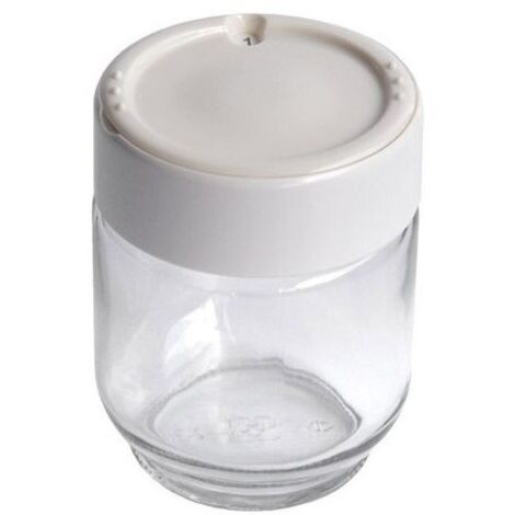 Pot a l'unite avec couvercle pour yaourtiere Yogurteo Moulinex