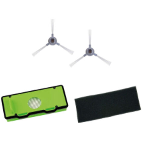 Aspirateur robot 2 filtres + 2 brossettes – ZR177002 – Accessoire compatible ROWENTA – Pour nettoyage en profondeur (1/8)
