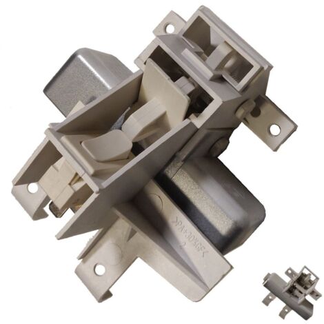 Poignéee de porte complete grise (34420207, 12176000008909) Lave-vaisselle CURTISS, OCEANIC, CONTINENTAL EDISON (1/2)