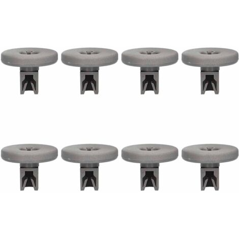 Lot de 8 roulettes panier inférieur (50286965004) Lave-vaisselle ZANUSSI, AEG, ELECTROLUX, IKEA, FAURE, ZANKER, IKEA ELECTROLUX, PROGRESS, ARTHUR MARTIN ELECTROLUX, NEW WORLD, LEONARD, JUNO, REX, ARTH (1/3)