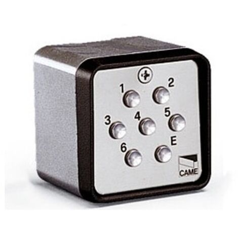 Came – Clavier à code filaire extérieur IP54 – Alimentation 12-24V AC/DC – 1.679.616 combinaisons – Montage en applique sécurisé - s7000