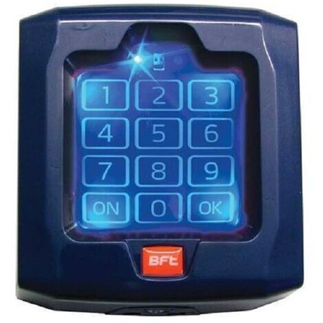 Clavier numérique tactile sans fil – Alimentation 2 piles CR123A – Portée jusqu'à 100 mètres – Compatible récepteurs BFT