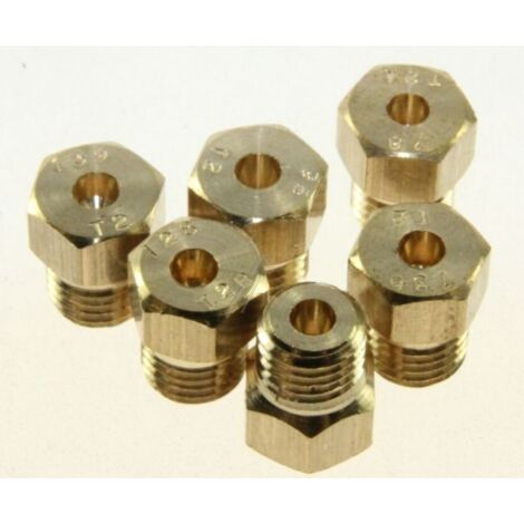 Kit injecteurs gaz naturel pour Cuisinière WHIRLPOOL 481000364761 (1/2)