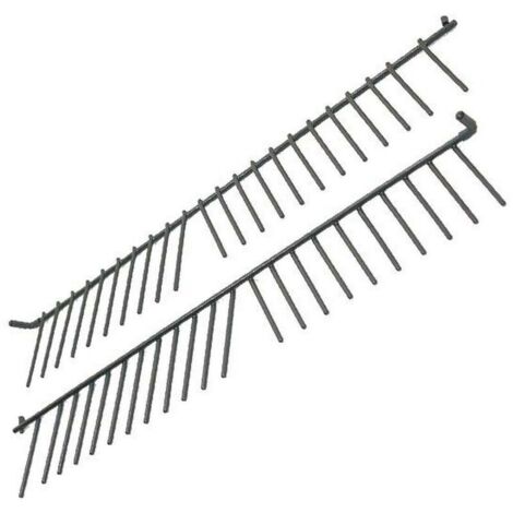 Bosch – Tiges rabattables pour lave-vaisselle Siemens – Inserts de panier inférieur – Maintien assiettes – Métal gris – Référence 00443403