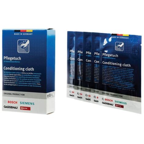 LINGETTES POUR SURFACE ACIER INOX POUR ENTRETIEN BOSCH - 00312007 (1/4)