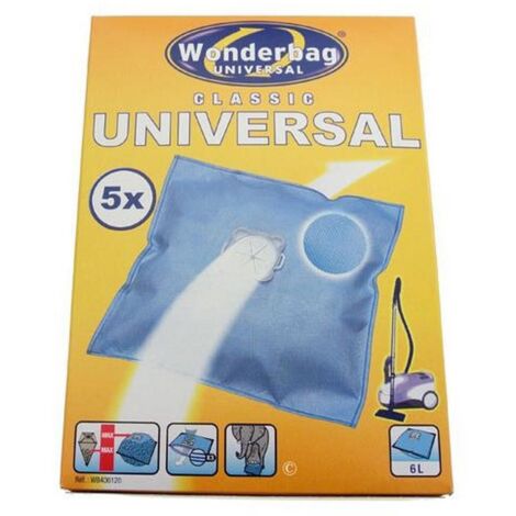 Boîte de 5 sacs microfibres WONDERBAG (44510-44368) (WB406120) Aspirateur ROWENTA, MOULINEX, CALOR (1/3)