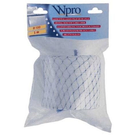 Gaine d'evacuation en PVC long. 2m diam. 102mm (60328-25113) (484000008556) Sèche-linge WPRO (1/3)